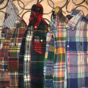 Ralph Lauren Plaid Tops Size 5